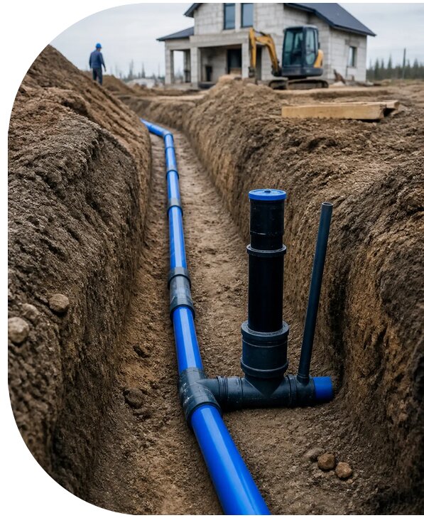 Строительство сетей водоснабжения в Азнакаеве от 2566 р. | АПаруса-Знк